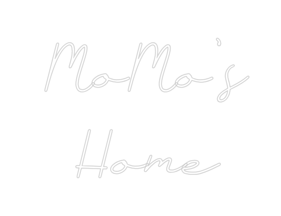 Neon personalizado: MoMo's 
Home