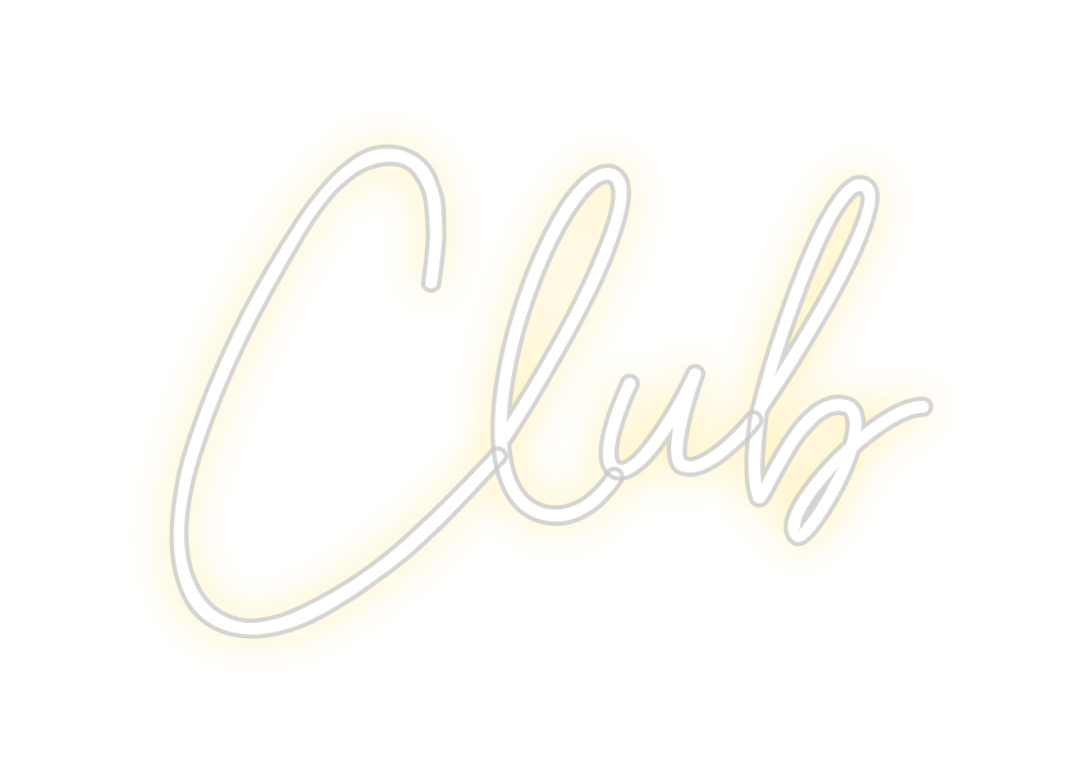 Neon personalizado: Club