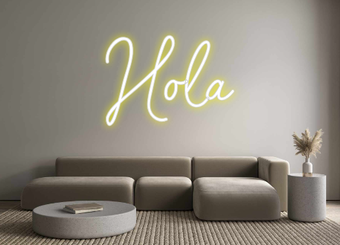Neon personalizado: Hola