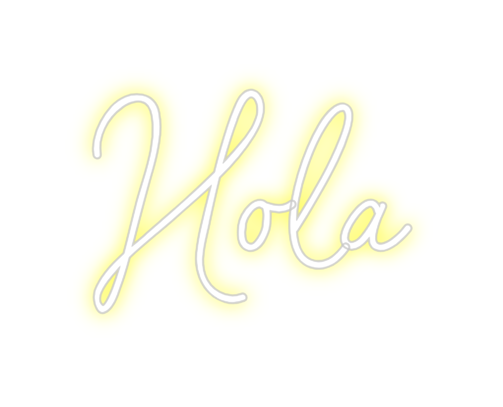 Neon personalizado: Hola