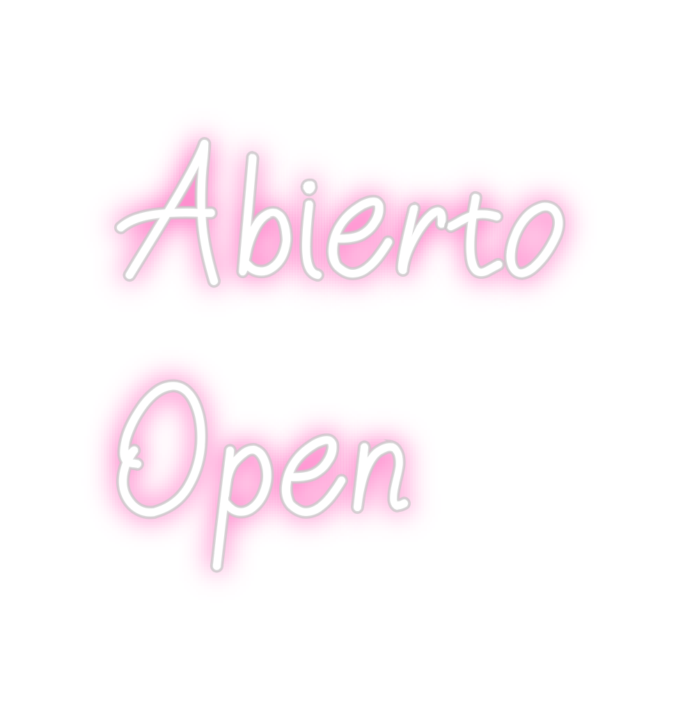 Neon personalizado: Abierto
Open