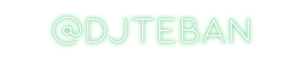 Neon personalizado: @djteban