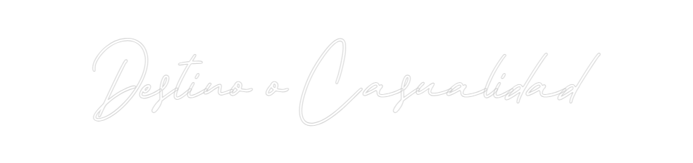 Neon personalizado: Destino o Cas...