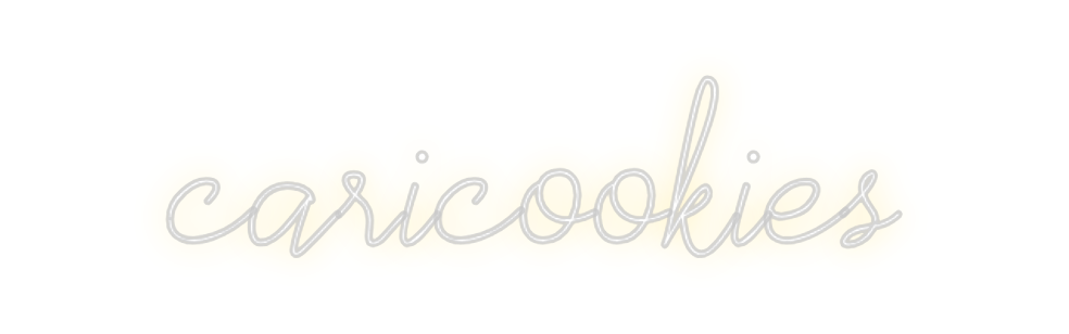 Neon personalizado: caricookies