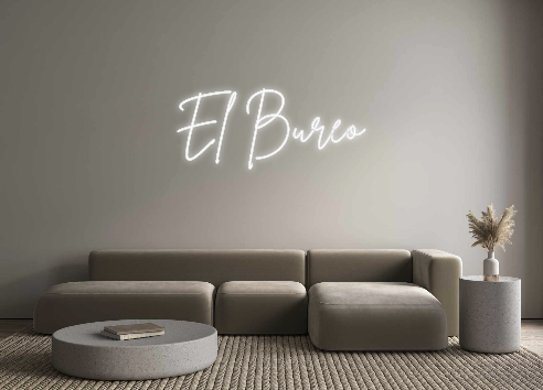 Neon personalizado: El Bureo