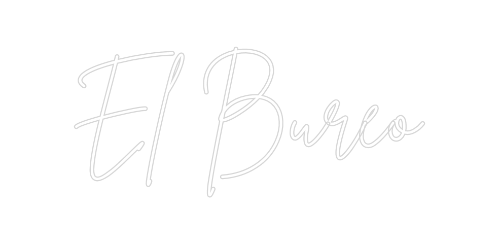 Neon personalizado: El Bureo