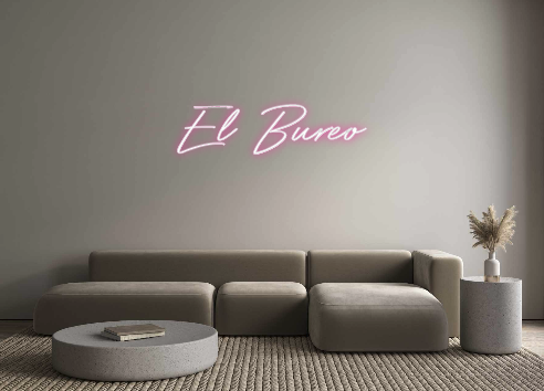 Neon personalizado: El Bureo