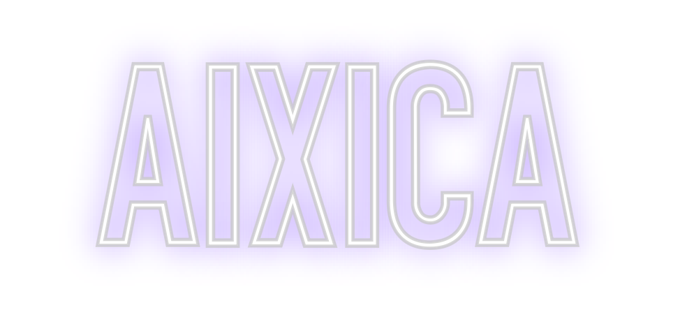 Neon personalizado: Aixica