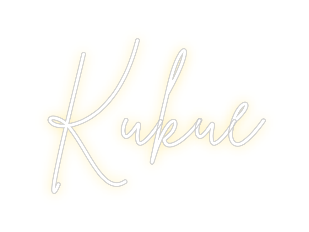 Neon personalizado: Kukue