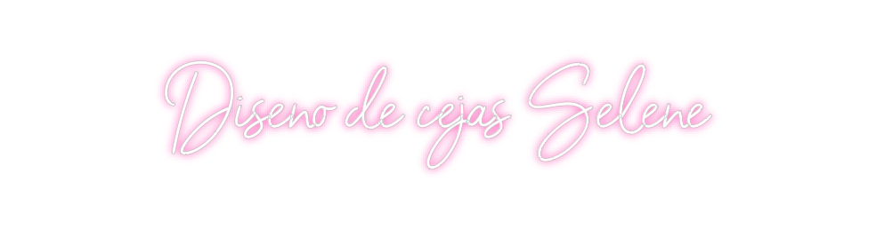 Neon personalizado: Diseño de cej...