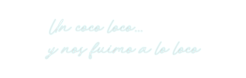 Neon personalizado: Un coco loco....