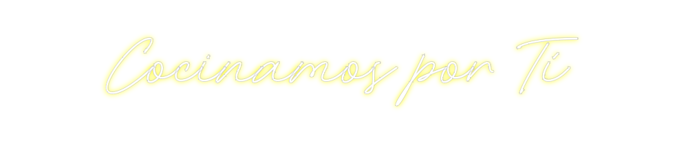 Neon personalizado: Cocinamos por...