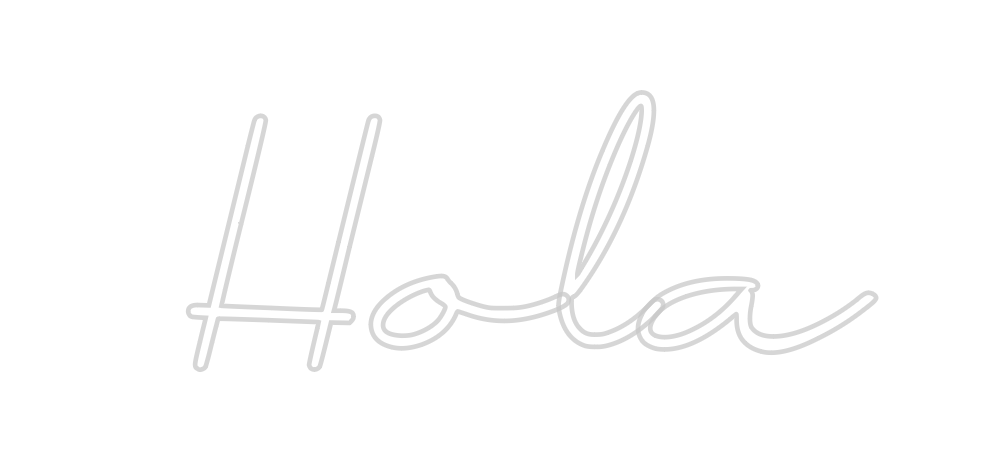 Neon personalizado: Hola