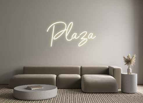 Neon personalizado: Plaza