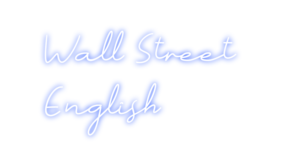 Neon personalizado: Wall Street
...