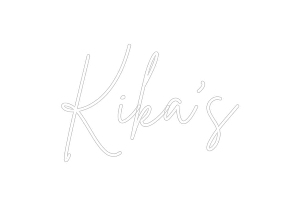 Neon personalizado: Kika’s
