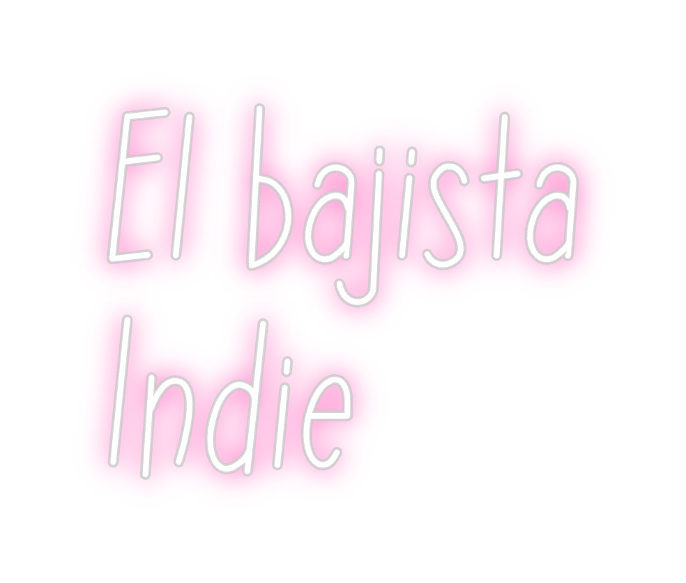 Neon personalizado: El bajista
I...