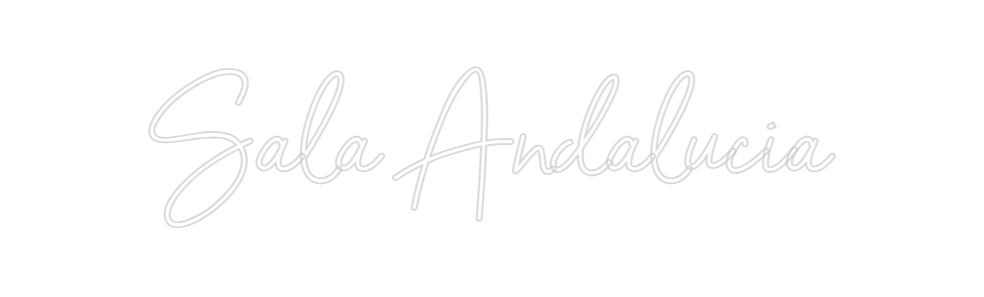 Neon personalizado: Sala Andalucia