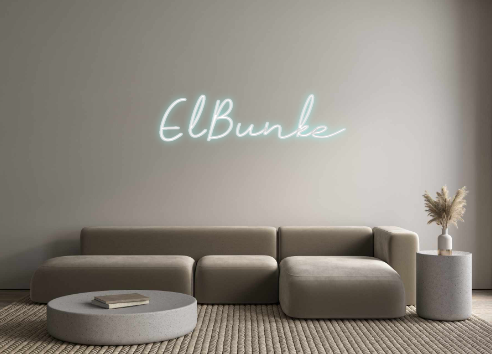 Neon personalizado: ElBunke