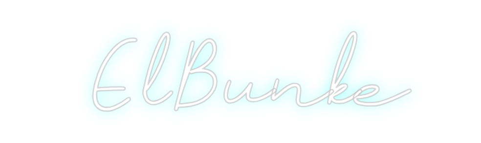 Neon personalizado: ElBunke