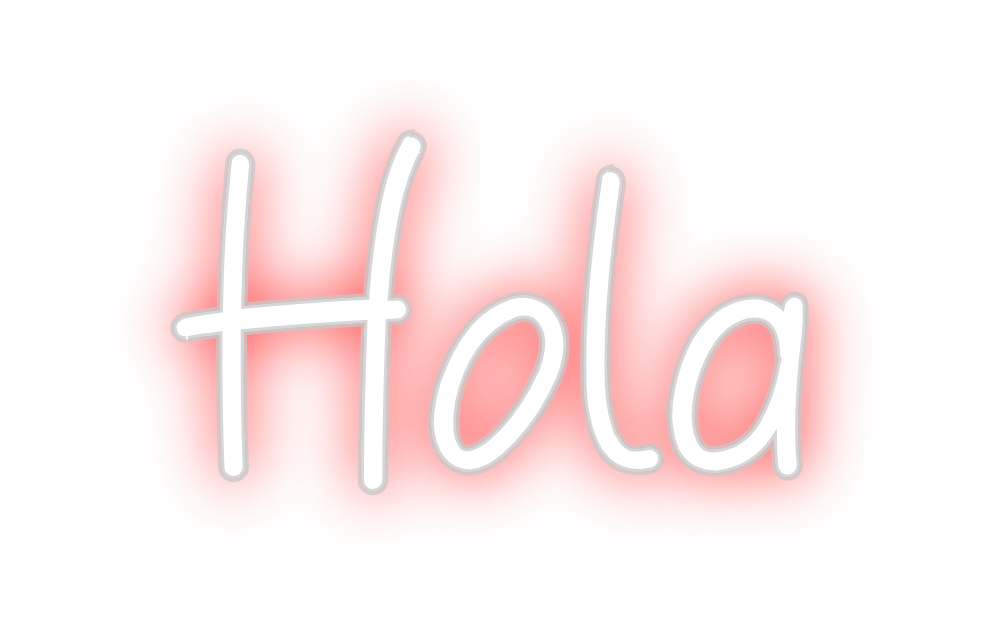 Neon personalizado: Hola