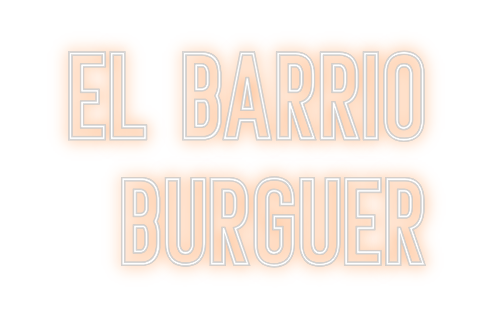 Neon personalizado: El Barrio 
B...
