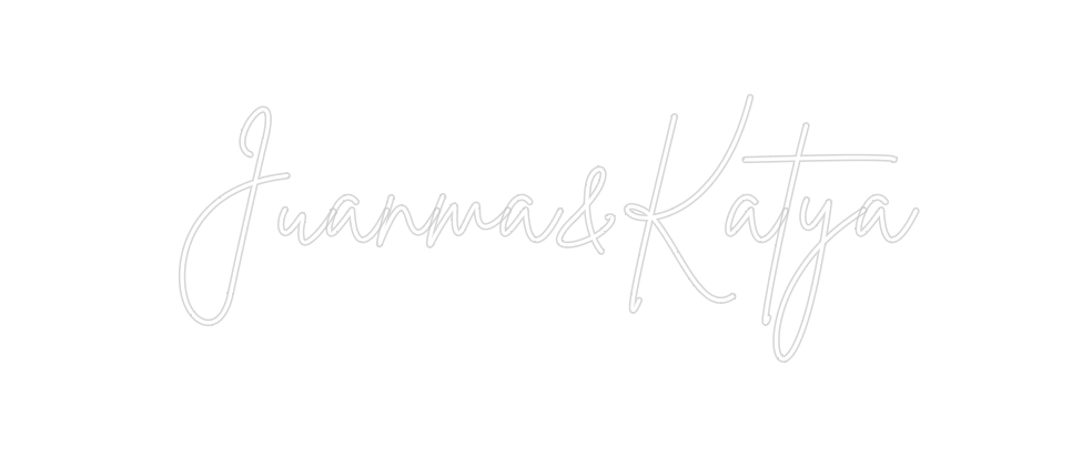 Neon personalizado: Juanma&Katya