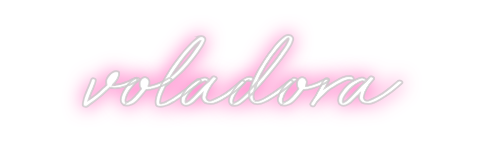 Neon personalizado: voladora