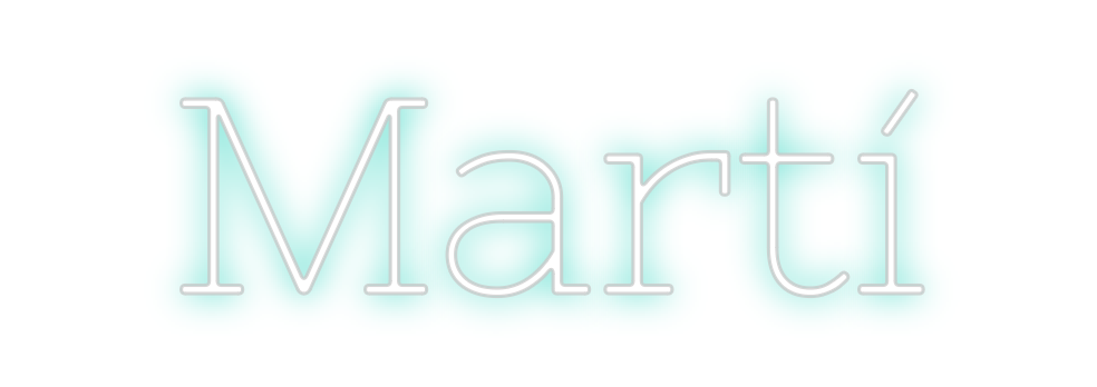 Neon personalizado: Martí
