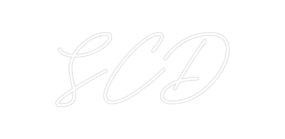 Neon personalizado: SCD