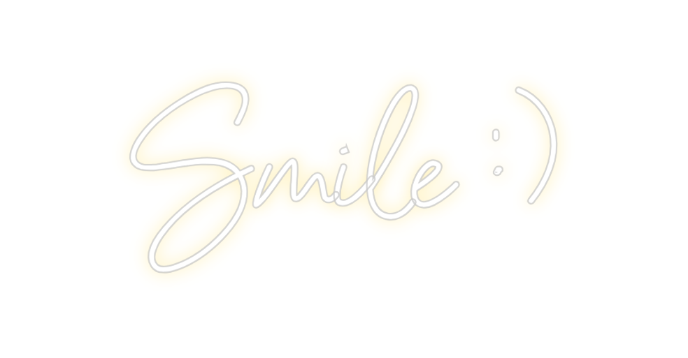 Neon personalizado: Smile :)