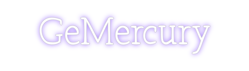 Neon personalizado: GeMercury