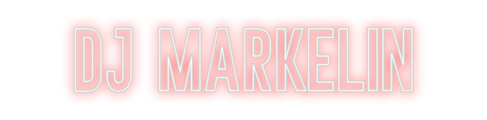 Neon personalizado: DJ Markelin