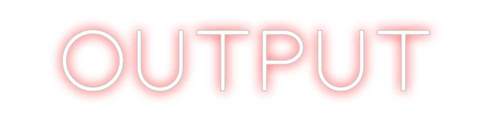 Neon personalizado: OUTPUT