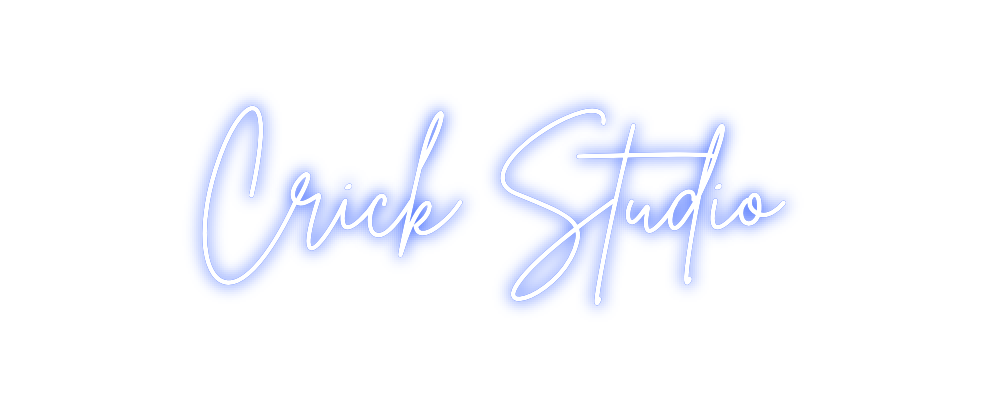 Neon personalizado: Crick Studio