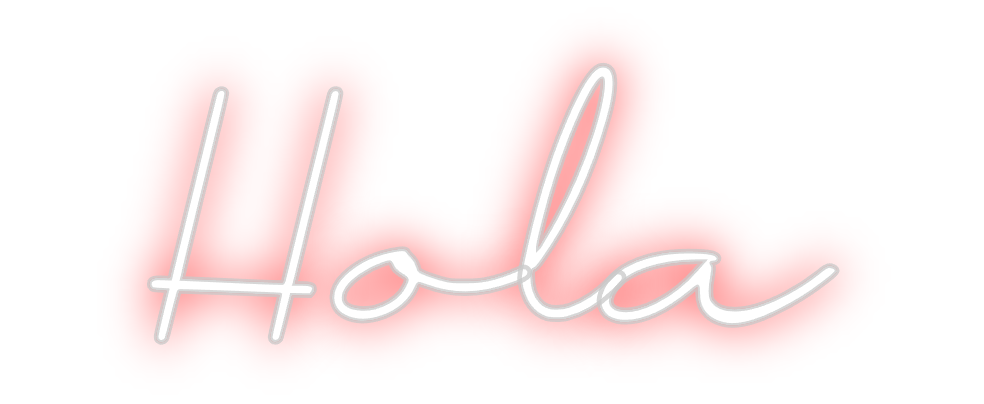 Neon personalizado: Hola