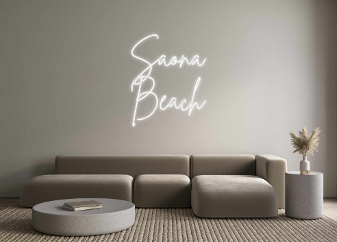 Neon personalizado: Saona
Beach