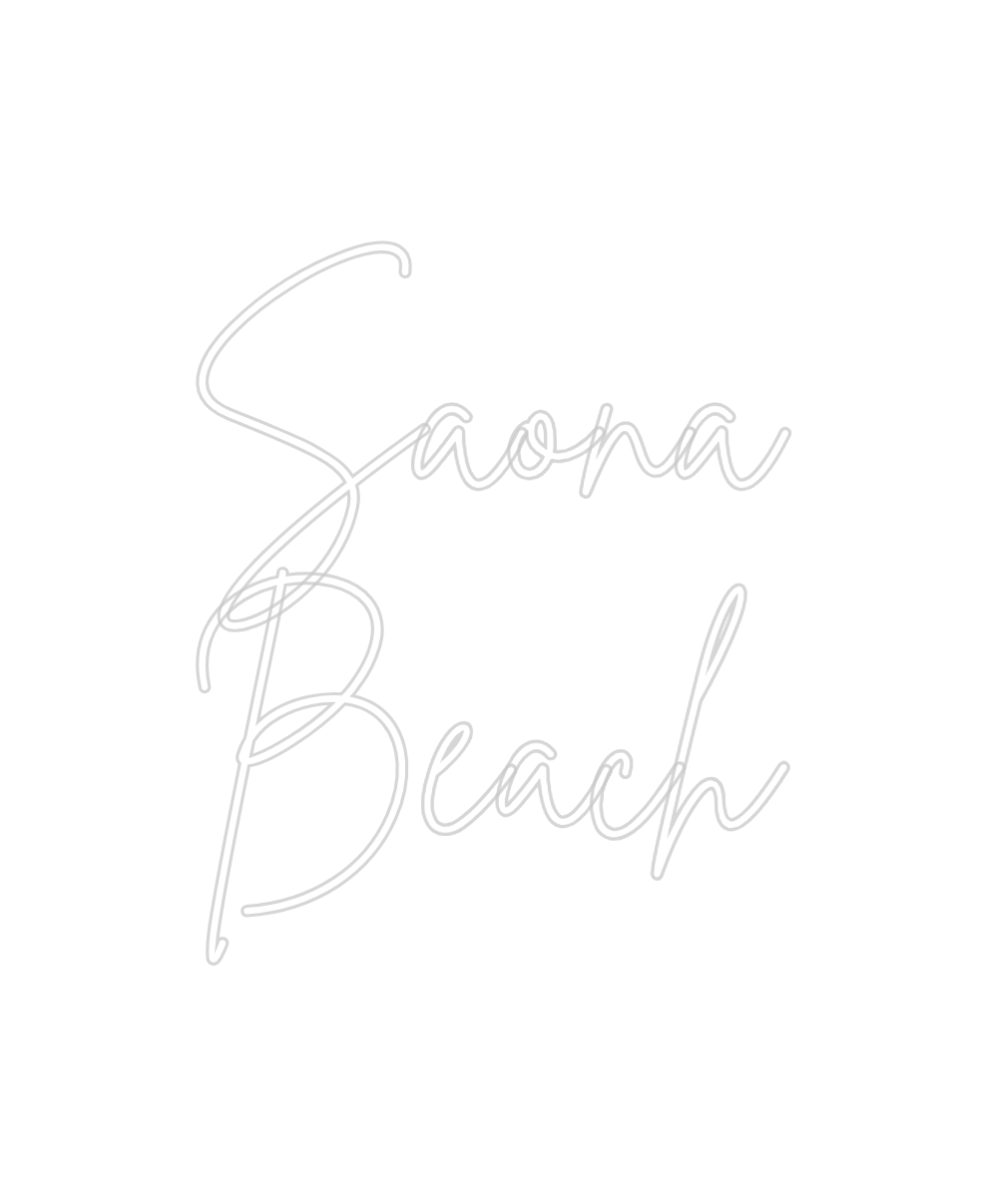 Neon personalizado: Saona
Beach