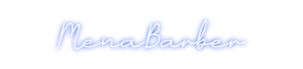 Neon personalizado: MenaBarber