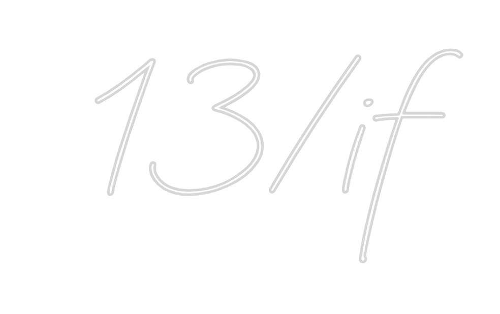 Neon personalizado: 13/if