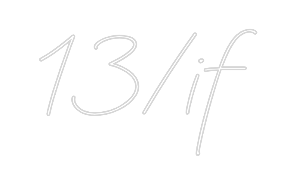 Neon personalizado: 13/if