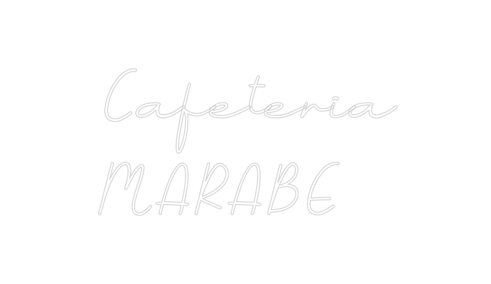 Neon personalizado: Cafeteria 
M...