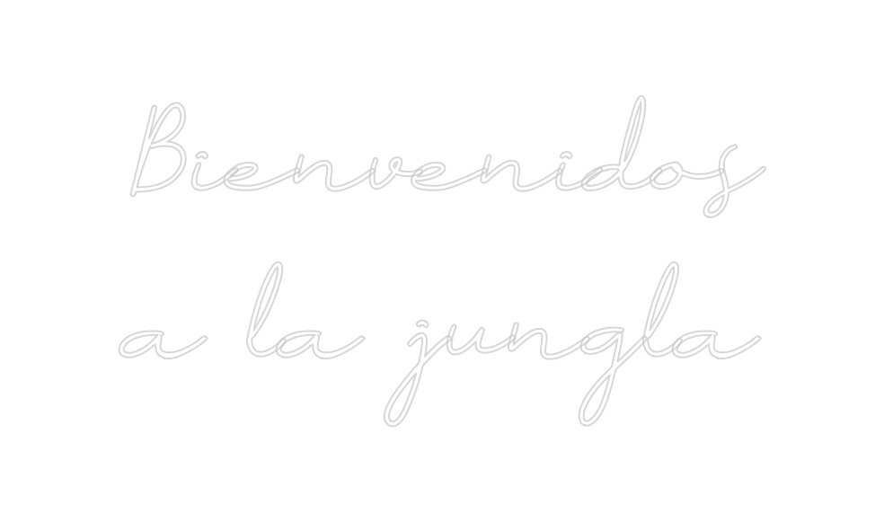 Neon personalizado: Bienvenidos ...