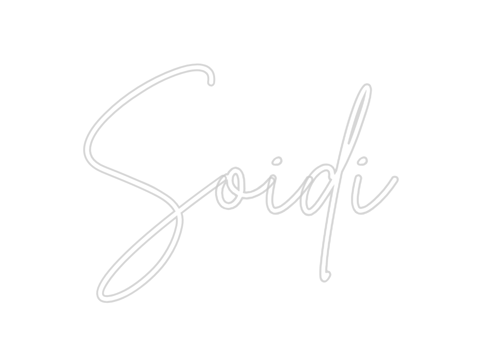 Neon personalizado: Soidi
