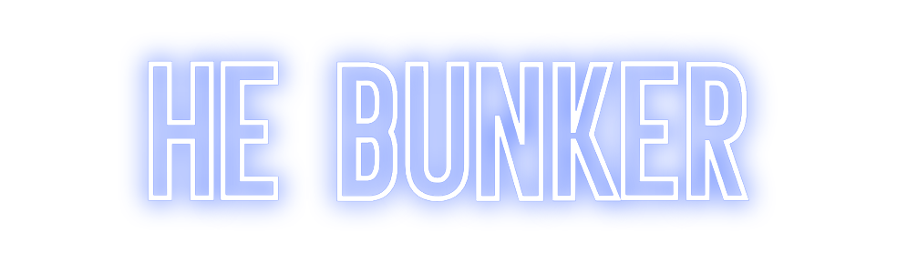 Neon personalizado: he Bunker
