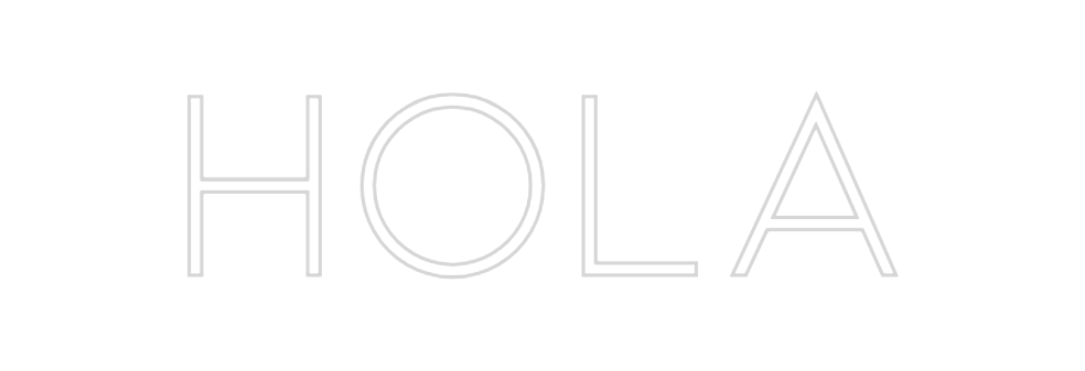 Neon personalizado: Hola
