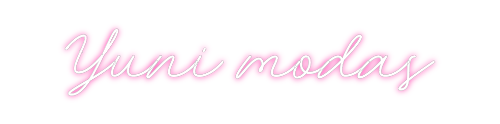 Neon personalizado: Yuni modas