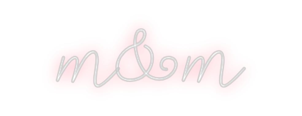 Neon personalizado: m&m