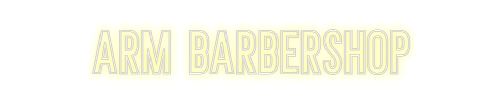 Neon personalizado: ARM BARBERSHOP