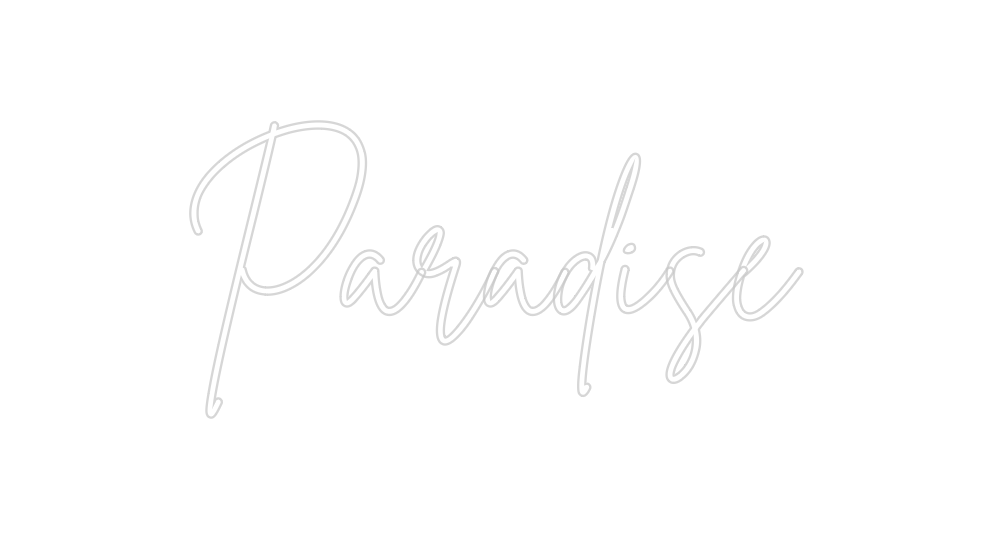 Neon personalizado: Paradise
